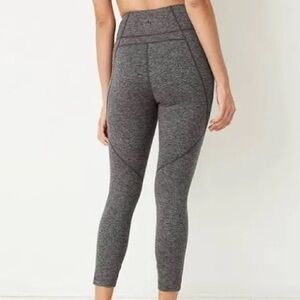 JoyLab Space Dye High Rise Cropp Leggings Gray Pockets Size S Small